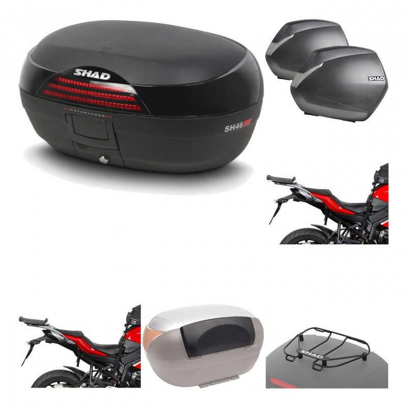 Lateral cases + back trunk + big top fitting + accessories + 3p hardware  SH46 S