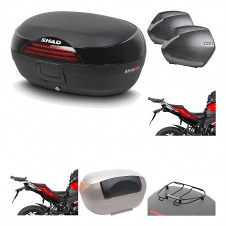 SHAD Maletas laterales + baul trasero herraje montaje accesorios 3p SH46 SH 46 NEW MODEL SH36 36 KIT-194870