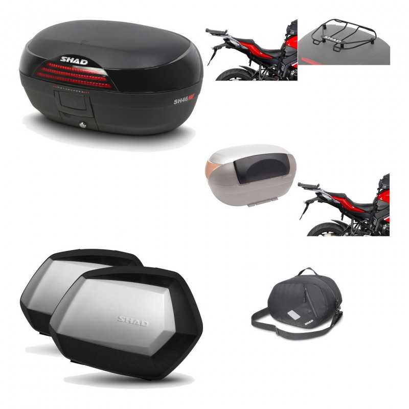 Lateral cases + back trunk + big top fitting + accessories + 3p hardware  SH46 S
