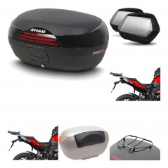 SHAD Maletas laterales + baul trasero herraje montaje accesorios 3p SH46 SH 46 NEW MODEL SC SH35 PREMIUM KIT-194874
