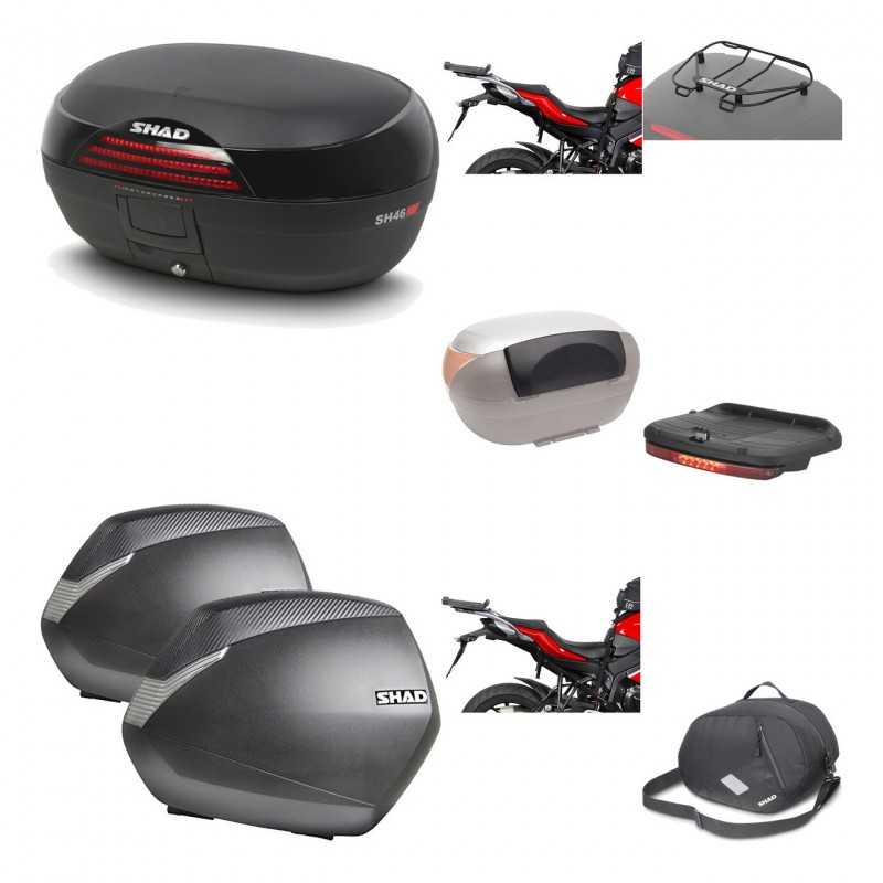 Lateral cases + back trunk + big top fitting + accessories + 3p hardware  SH46 S