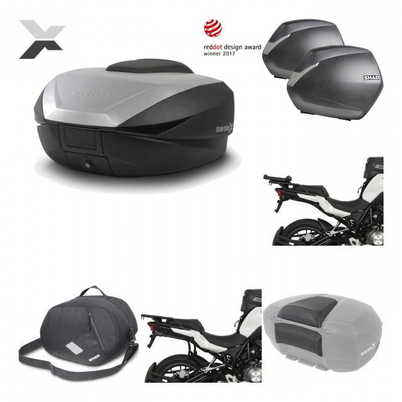 Lateral cases + back trunk + big top fitting + accessories + 3p hardware  SH59X 