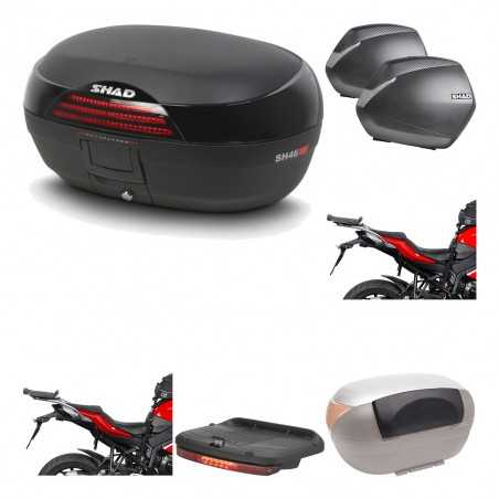 SHAD Maletas laterales + baul trasero herraje montaje accesorios 3p SH46 SH 46 NEW MODEL SH36 36 KIT-194828