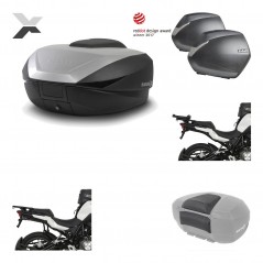 Lateral cases + back trunk + big top fitting + passenger support + 3p hardware  