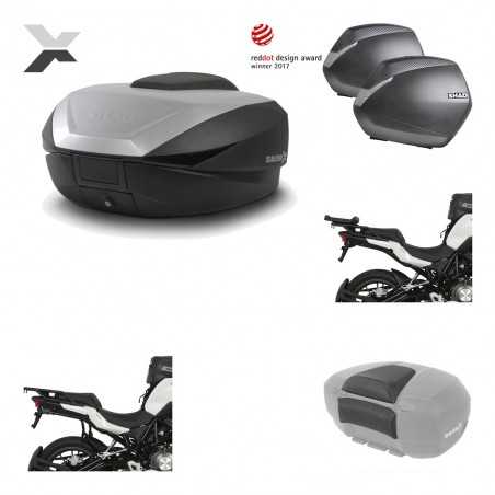 SHAD Maletas laterales + baul trasero herraje montaje respaldo de pasajero 3p SH59X ALU SH36 SH 36 KIT-194678