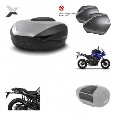 SHAD Maletas laterales + baul trasero herraje montaje respaldo de pasajero 3p SH59X ALU SH36 SH 36 KIT-194630