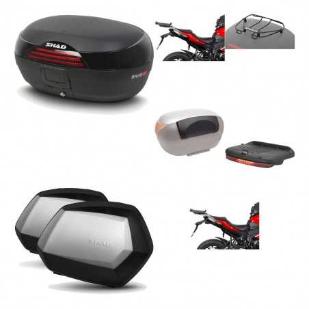 SHAD Maletas laterales + baul trasero herraje montaje accesorios 3p SH46 SH 46 NEW MODEL SC SH35 PREMIUM KIT-194880