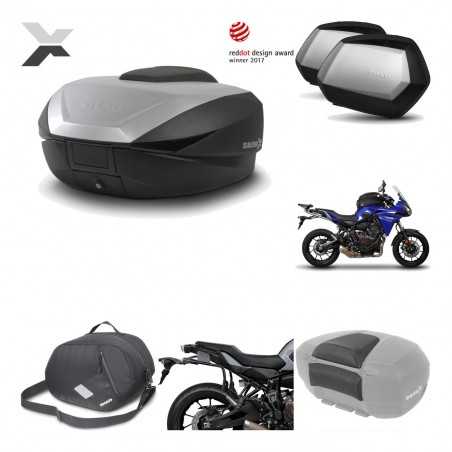 SHAD Maletas laterales + baul trasero herraje montaje accesorios 3p SH59X ALU SC SH35 PREMIUM KIT-194633