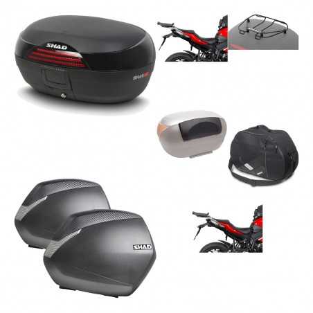 SHAD Maletas laterales + baul trasero herraje montaje accesorios 3p SH46 SH 46 NEW MODEL SH36 36 KIT-194882
