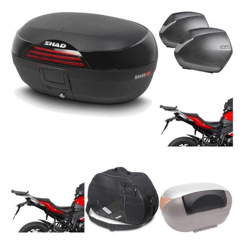 SHAD Maletas laterales + baul trasero herraje montaje accesorios 3p SH46 SH 46 NEW MODEL SH36 36 KIT-194834