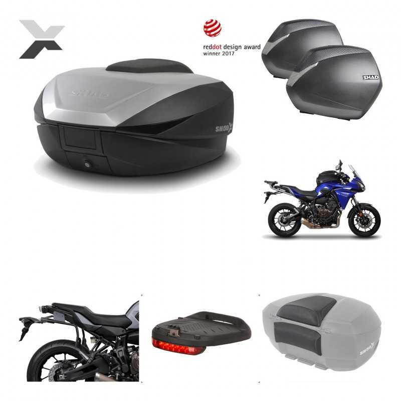 Lateral cases + back trunk + big top fitting + accessories + 3p hardware  SH59X 