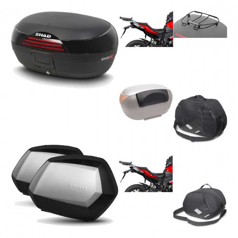 Lateral cases + back trunk + big top fitting + accessories + 3p hardware  SH46 S