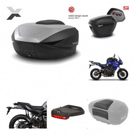 SHAD Maletas laterales + baul trasero herraje montaje accesorios 3p SH59X ALU SH23 KIT-194637