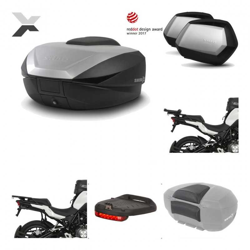Lateral cases + back trunk + big top fitting + accessories + 3p hardware  SH59X 
