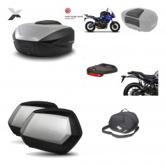 SHAD Maletas laterales + baul trasero herraje montaje accesorios 3p SH59X ALU SC SH35 PREMIUM KIT-194639