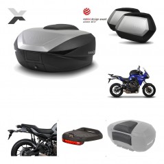 SHAD Maletas laterales + baul trasero herraje montaje accesorios 3p SH59X ALU SC SH35 PREMIUM KIT-194640