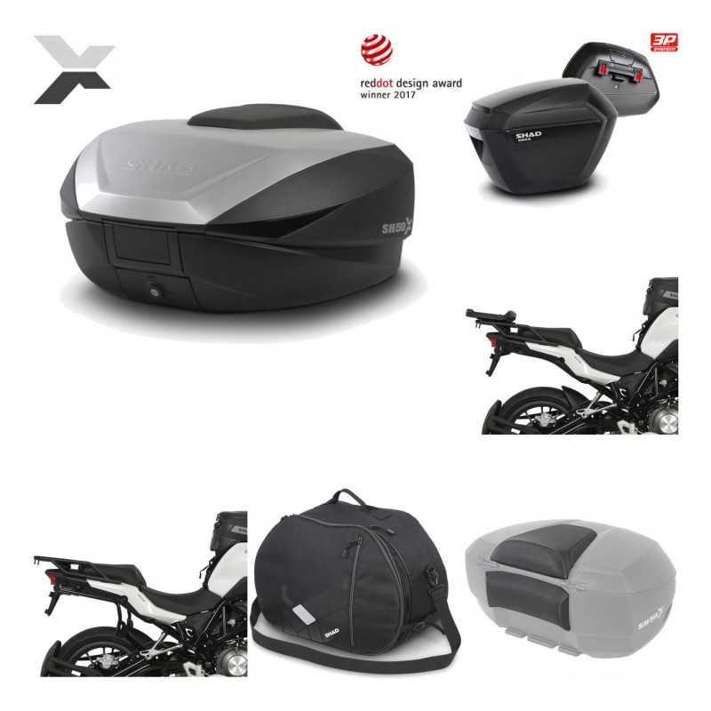 Lateral cases + back trunk + big top fitting + accessories + 3p hardware  SH59X 