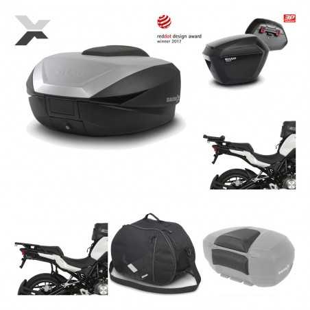 SHAD Maletas laterales + baul trasero herraje montaje accesorios 3p SH59X ALU SH23 KIT-194691