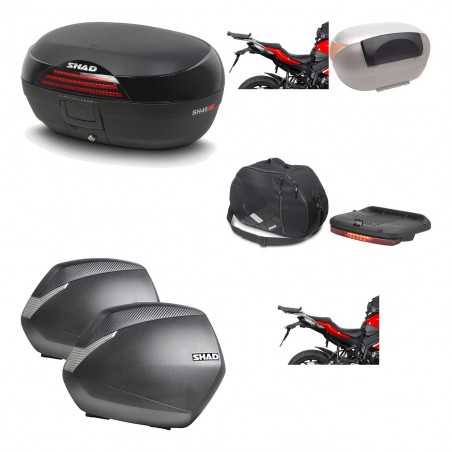 SHAD Maletas laterales + baul trasero herraje montaje accesorios 3p SH46 SH 46 NEW MODEL SH36 36 KIT-194840