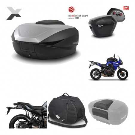 SHAD Maletas laterales + baul trasero herraje montaje accesorios 3p SH59X ALU SH23 KIT-194643