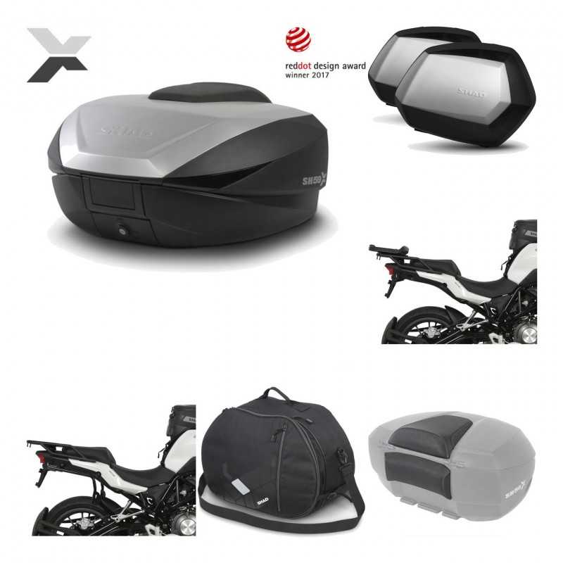 Lateral cases + back trunk + big top fitting + accessories + 3p hardware  SH59X 