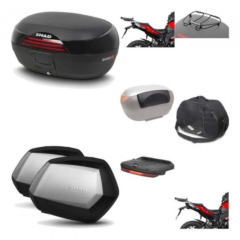 Lateral cases + back trunk + big top fitting + accessories + 3p hardware  SH46 S