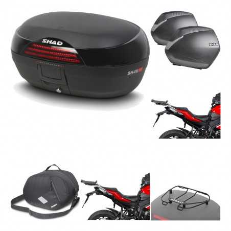 SHAD Maletas laterales + baul trasero herraje montaje accesorios 3p SH46 SH 46 NEW MODEL SH36 36 KIT-194845