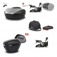 SHAD Maletas laterales + baul trasero herraje montaje accesorios 3p SH59X ALU SH23 KIT-194697