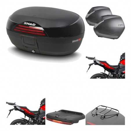 SHAD Maletas laterales + baul trasero herraje montaje accesorios 3p SH46 SH 46 NEW MODEL SH36 36 KIT-194852