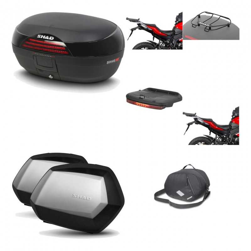 Lateral cases + back trunk + big top fitting + accessories + 3p hardware  SH46 S