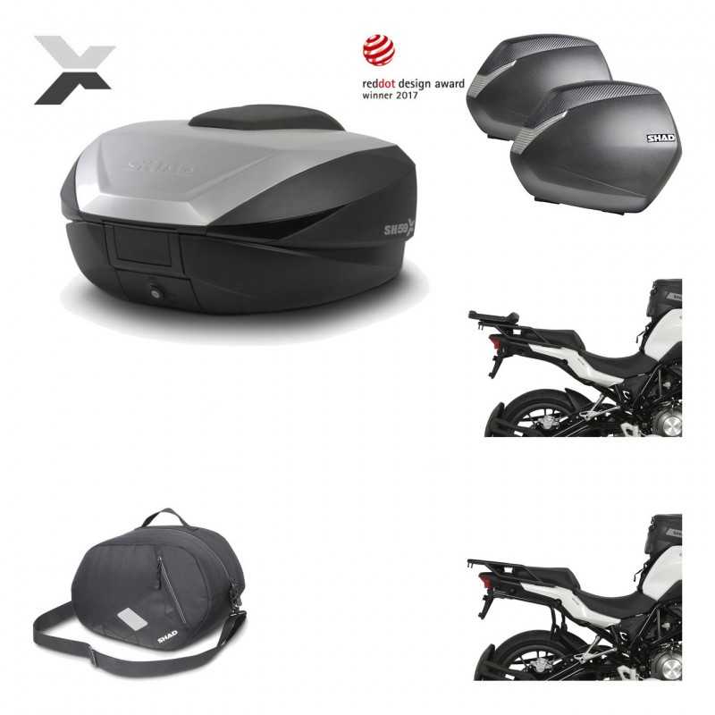 Lateral cases + back trunk + big top fitting + 3p hardware + internal bag  SH59X