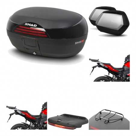 SHAD Maletas laterales + baul trasero herraje montaje accesorios 3p SH46 SH 46 NEW MODEL SC SH35 PREMIUM KIT-194856