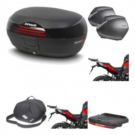SHAD Maletas laterales + baul trasero herraje montaje accesorios 3p SH46 SH 46 NEW MODEL SH36 36 KIT-194803