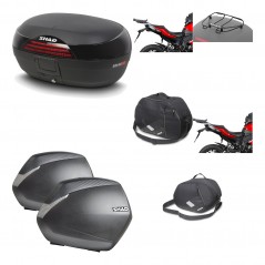 SHAD Maletas laterales + baul trasero herraje montaje accesorios 3p SH46 SH 46 NEW MODEL SH36 36 KIT-194857