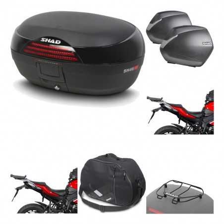 SHAD Maletas laterales + baul trasero herraje montaje accesorios 3p SH46 SH 46 NEW MODEL SH36 36 KIT-194858