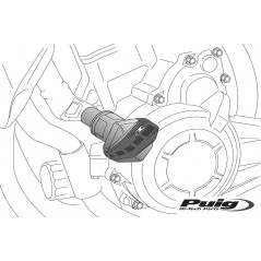 PUIG Protectores motor carenado topes anticaidas R12 9389