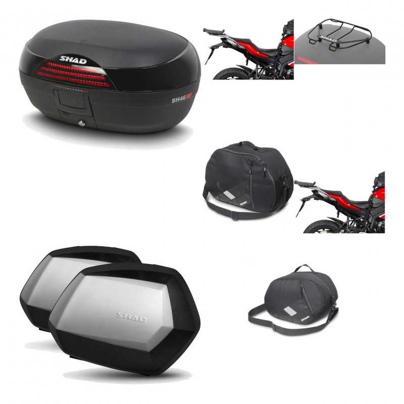 Lateral cases + back trunk + big top fitting + accessories + 3p hardware  SH46 S