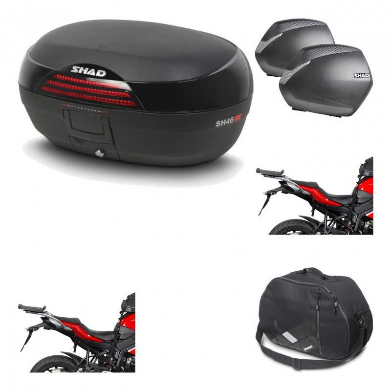 Lateral cases + back trunk + big top fitting + internal bag + 3p hardware  SH46 