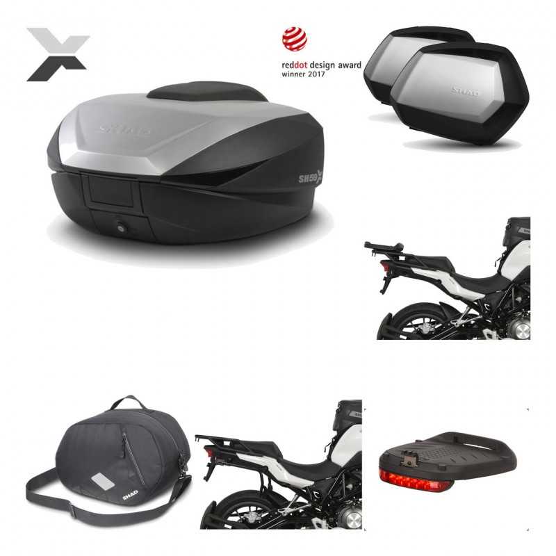 Lateral cases + back trunk + big top fitting + accessories + 3p hardware  SH59X 
