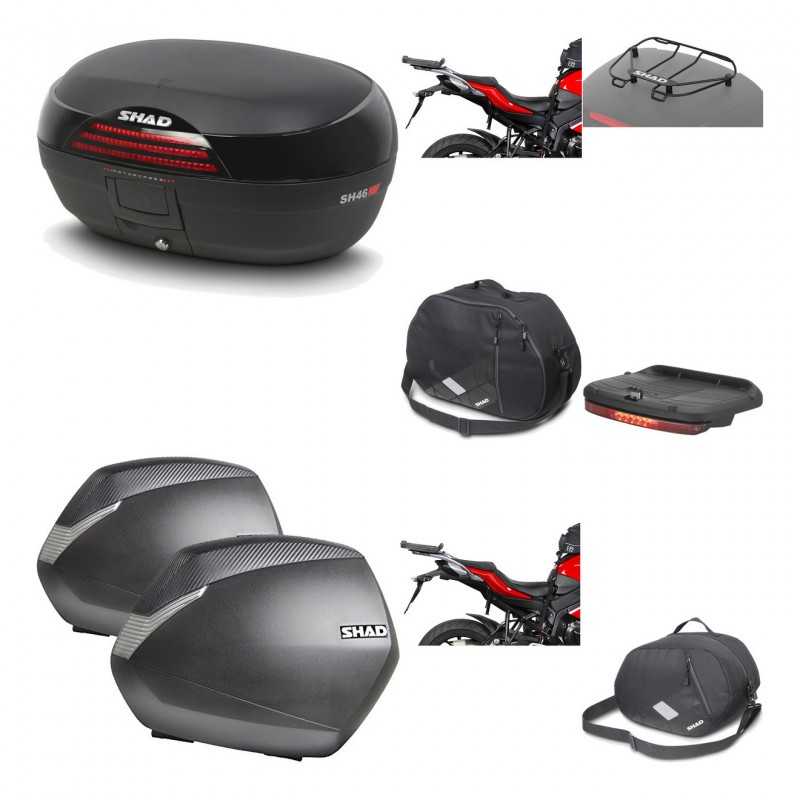 Lateral cases + back trunk + big top fitting + accessories + 3p hardware  SH46 S