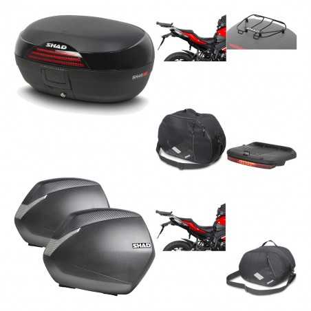 SHAD Maletas laterales + baul trasero herraje montaje accesorios 3p SH46 SH 46 NEW MODEL SH36 36 KIT-194863