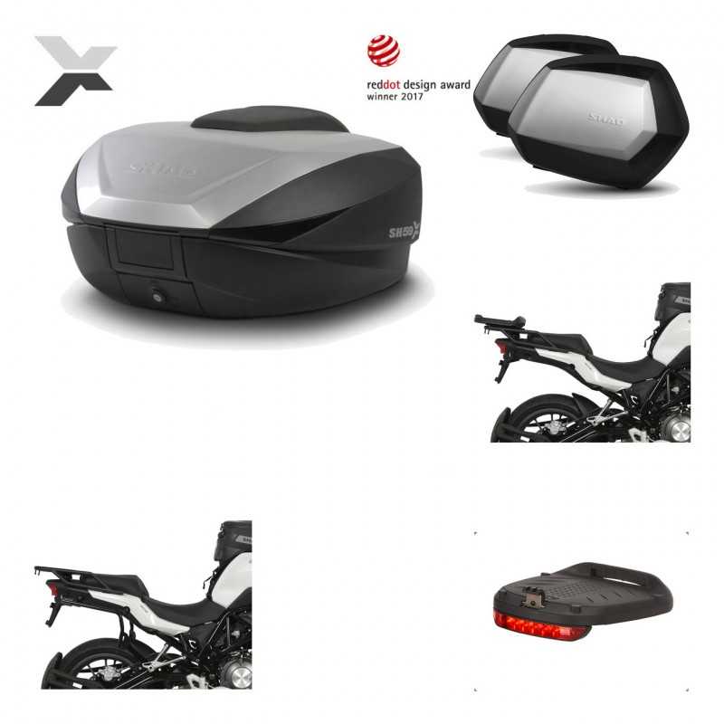 Lateral cases + back trunk + big top fitting + brake light + 3p hardware  SH59X 