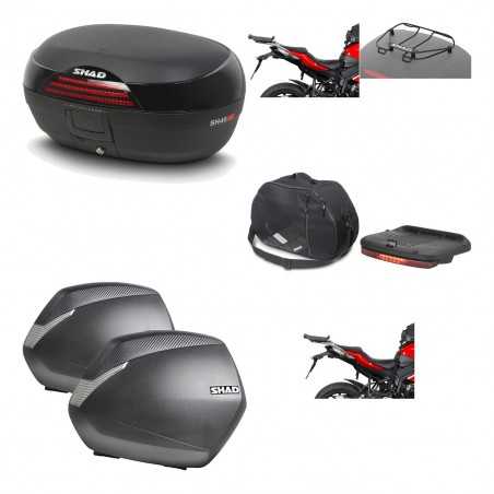 SHAD Maletas laterales + baul trasero herraje montaje accesorios 3p SH46 SH 46 NEW MODEL SH36 36 KIT-194864