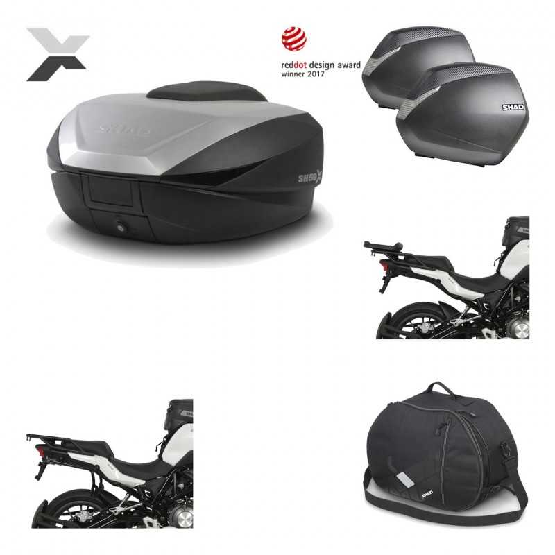 Lateral cases + back trunk + big top fitting + internal bag + 3p hardware  SH59X