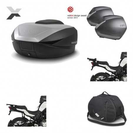 Lateral cases + back trunk + big top fitting + internal bag + 3p hardware SH59X
