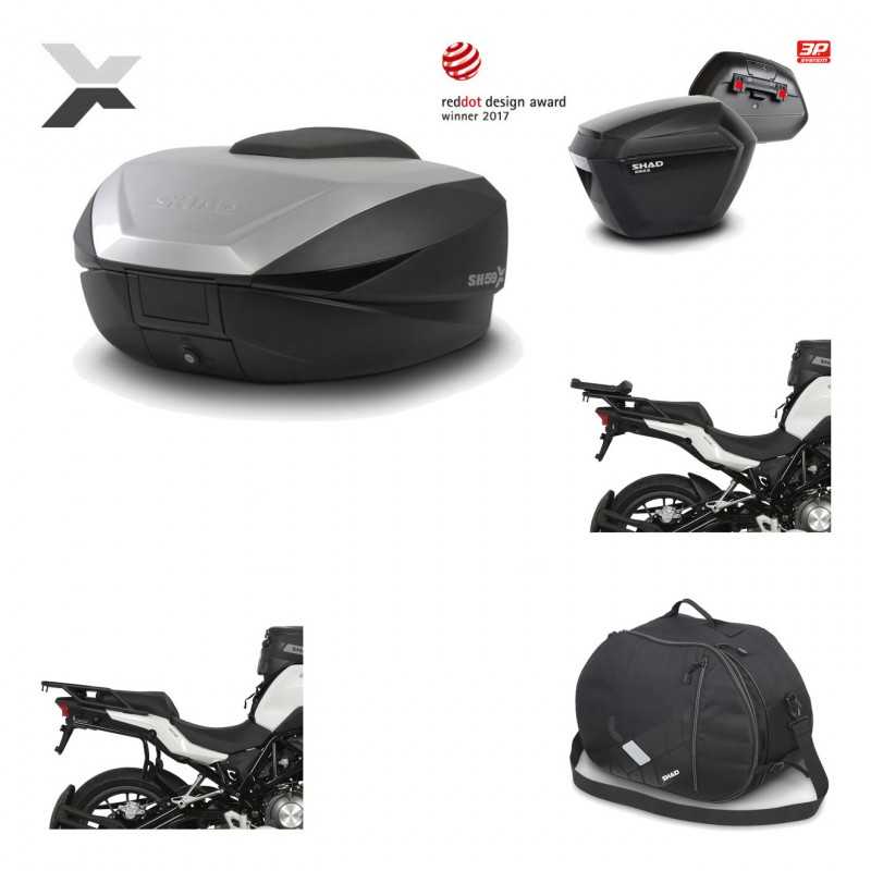 Lateral cases + back trunk + big top fitting + internal bag + 3p hardware  SH59X
