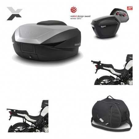 SHAD Maletas laterales + baul trasero herraje montaje bolsa interna 3p SH59X ALU SH23 KIT-194667