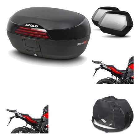 SHAD Maletas laterales + baul trasero herraje montaje bolsa interna 3p SH46 SH 46 NEW MODEL SC SH35 PREMIUM KIT-194814