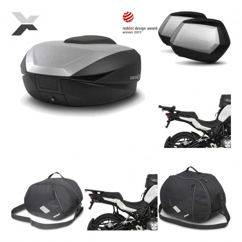 Lateral cases + back trunk + big top fitting + accessories + 3p hardware  SH59X 