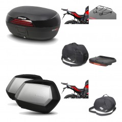 Lateral cases + back trunk + big top fitting + accessories + 3p hardware  SH46 S